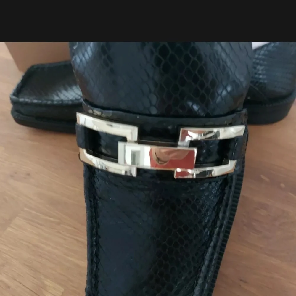 ZARA ANIMAL PRINT 100% COW LEATHER FLAT LOAFERS - Picture 6 of 9